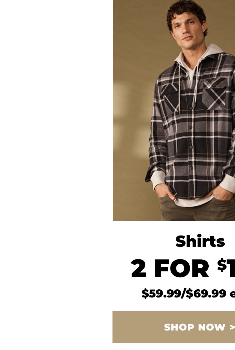 Shirts 2 for $120